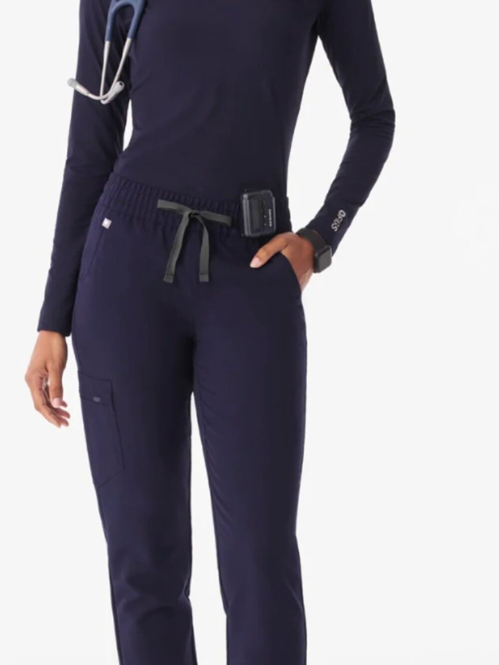 💙 FIGS Zamora Jogger Scrub Pants – Navy Blue – Size Large